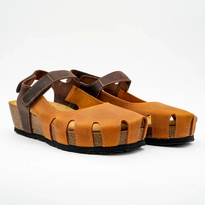 PLAKTON | AMY Sandal | Cuero Brown