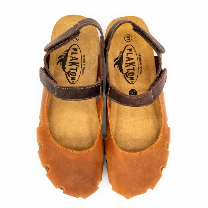 PLAKTON | AMY Sandal | Cuero Brown