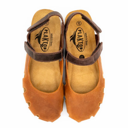 PLAKTON | AMY Sandal | Cuero Brown