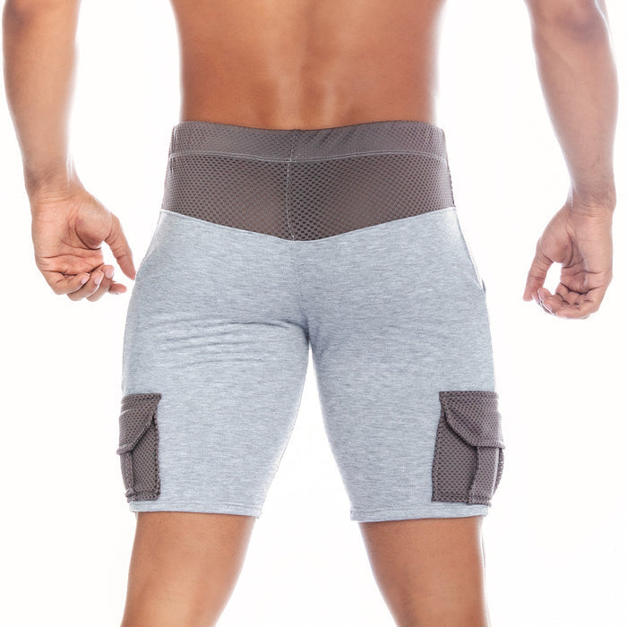 Pocket Gray Short vista posterior de Gigo Underwear