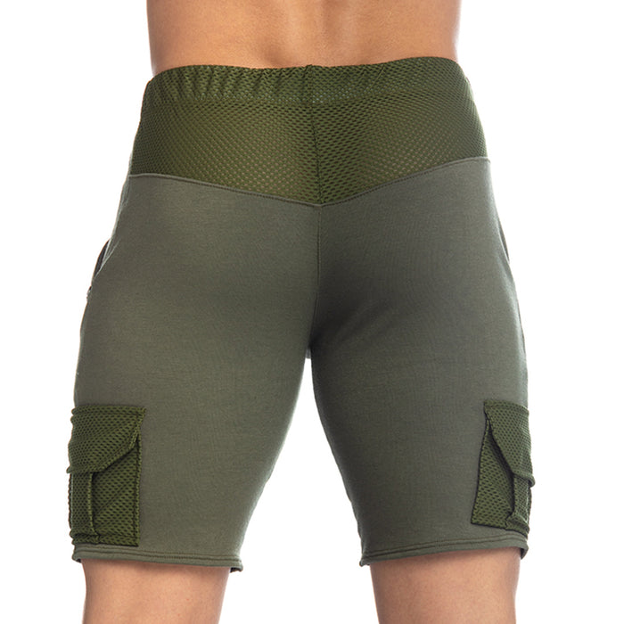 Pocket Green Short vista posterior de Gigo Underwear