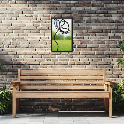 Poppy Flower Garden Mirror