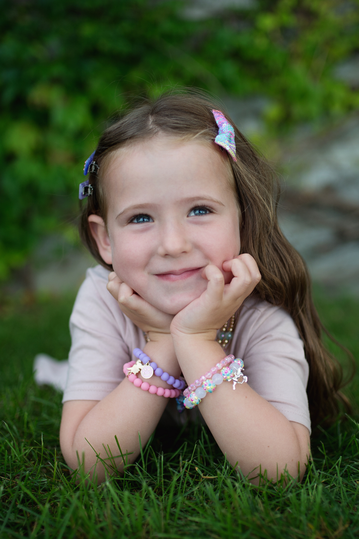 Pretty Pastel Soft Touch Bracelets, 2pcs Assorted