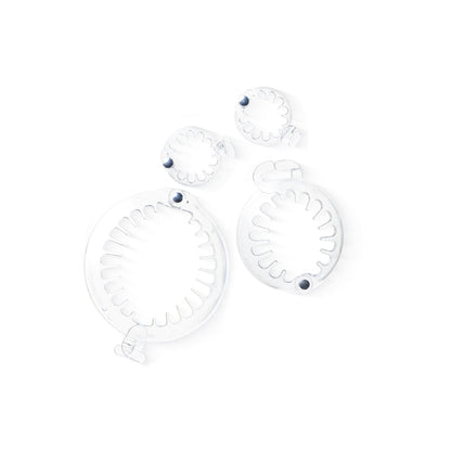 PuffCuff Clearly 4 Me! Set of 4 Hair Clamps