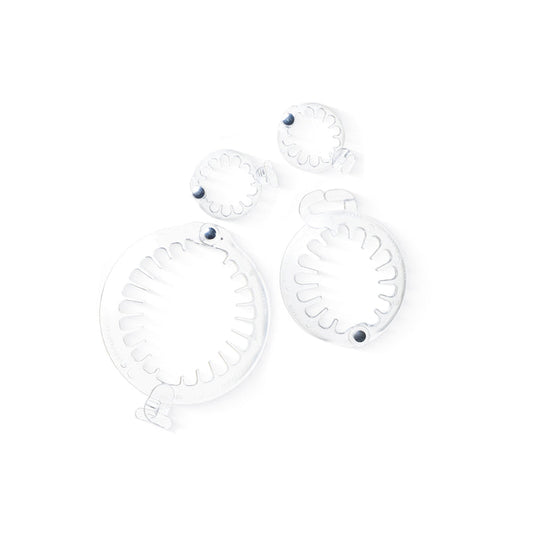 PuffCuff Clearly 4 Me! Set of 4 Hair Clamps