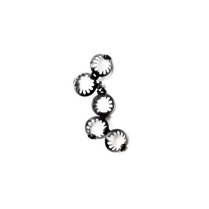 PuffCuff TEENY (Xtra Small) Hair Clamp Multipack – 1.25 in for Curly, Thick & Natural Hair, Black or Clear (5 Pc)