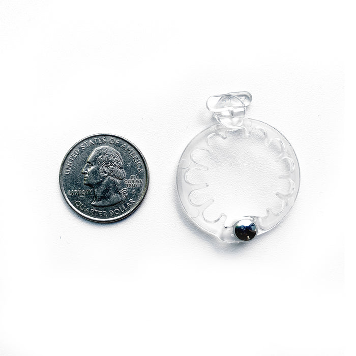 PuffCuff TEENY (Xtra Small) Hair Clamp Multipack – 1.25 in for Curly, Thick & Natural Hair, Black or Clear (5 Pc)
