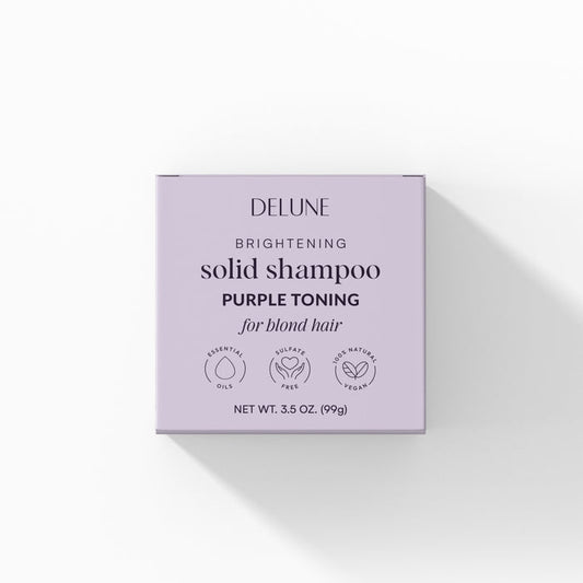 Purple Solid Shampoo Bar — Cool Tones • Brass Neutraliser