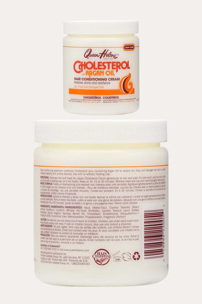 QUEEN HELENE CHOLESTEROL WITH ARGAN OIL HAIR CONDITIONING CREAM 15oz - BSW BEAUTY CANADA