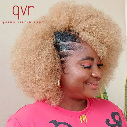afro kinky bulk human hair high volume