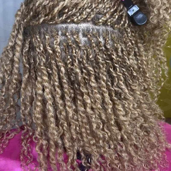 short length afro kinky bulk human hair