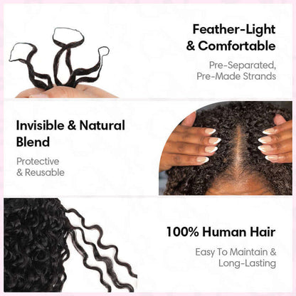 QVR Hair Crochet Hair Extensions Top Quality