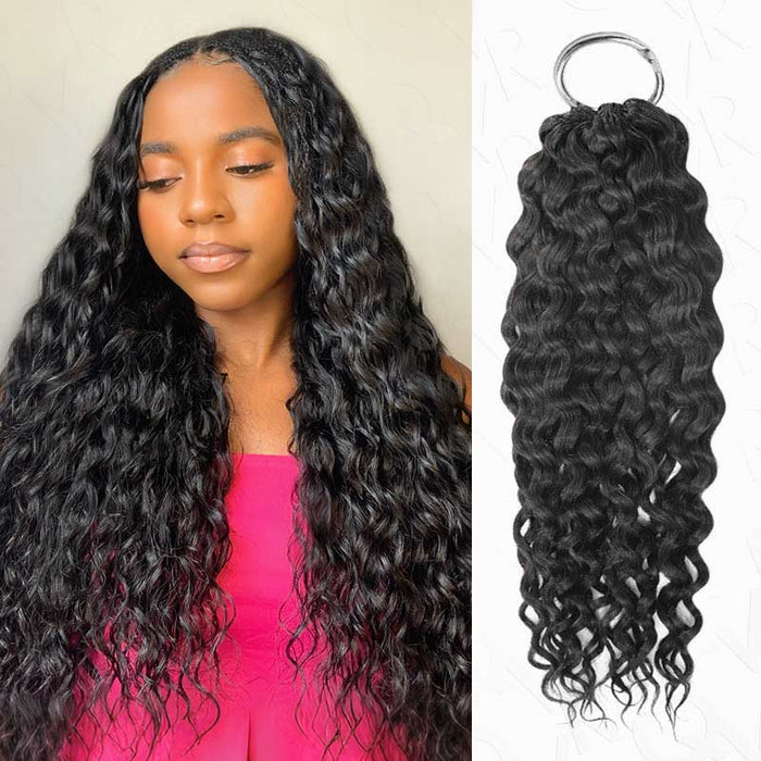qvr hair water wave crochet human hair