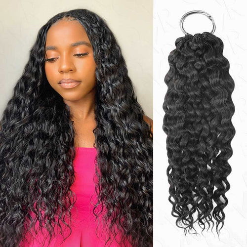 qvr hair water wave crochet human hair