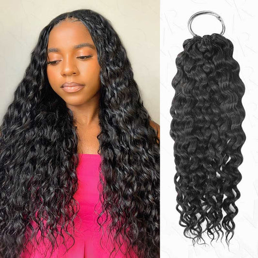 qvr hair water wave crochet human hair