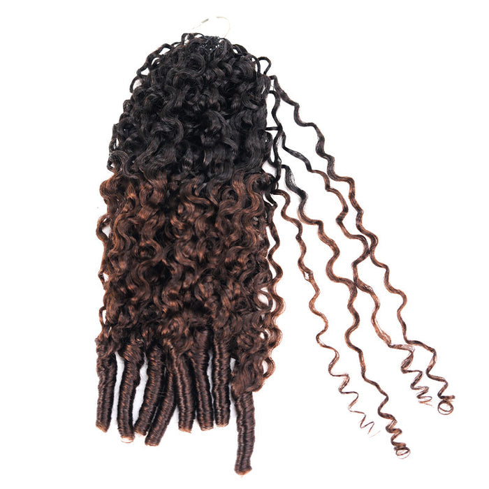 #T1B/4 Burmese Curly Crochet Human Hair