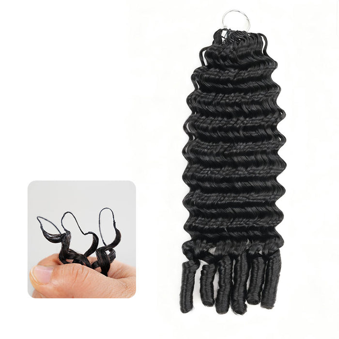 qvr crochet braids deep wave spiral ends for black women 4c hair daily style