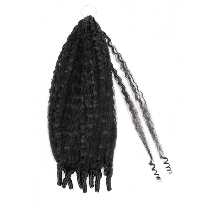 qvr crochet braids kinky straight spiral ends for black women 4c hair daily wear