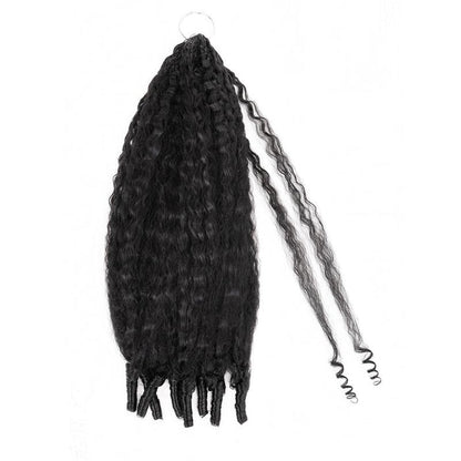 qvr crochet braids kinky straight spiral ends for black women 4c hair daily wear