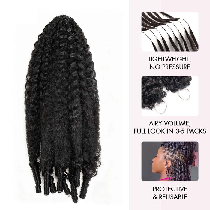 qvr crochet hair extensions kinky straight curls for dreadlocks protective look