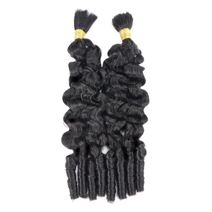 qvr bulk human hair burmese curly for black women