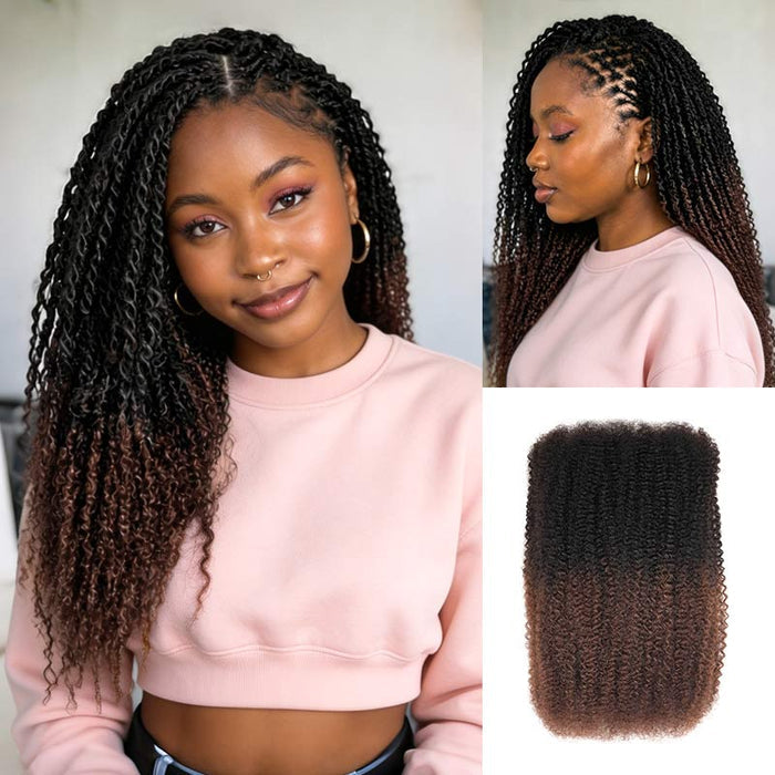 Ombre #T1B/4 / 3 Packs (Full Head) / 10''