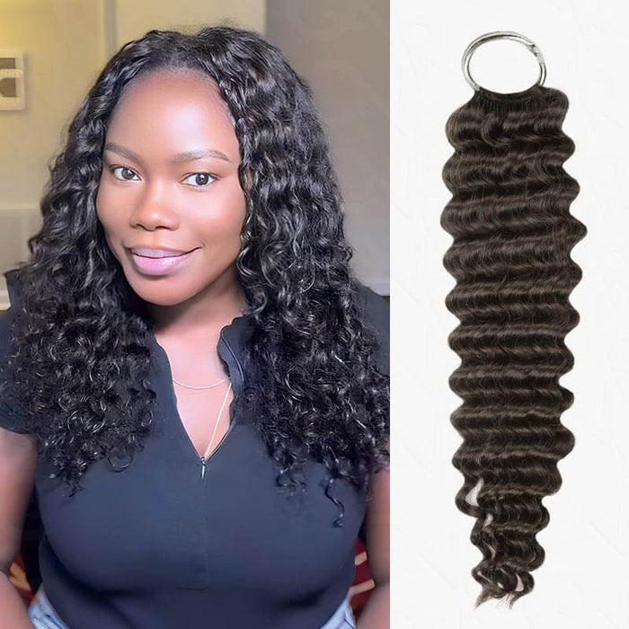 Chinese Human Hair (Top Quality) / Deep Wave / 14'' 14'' 14''