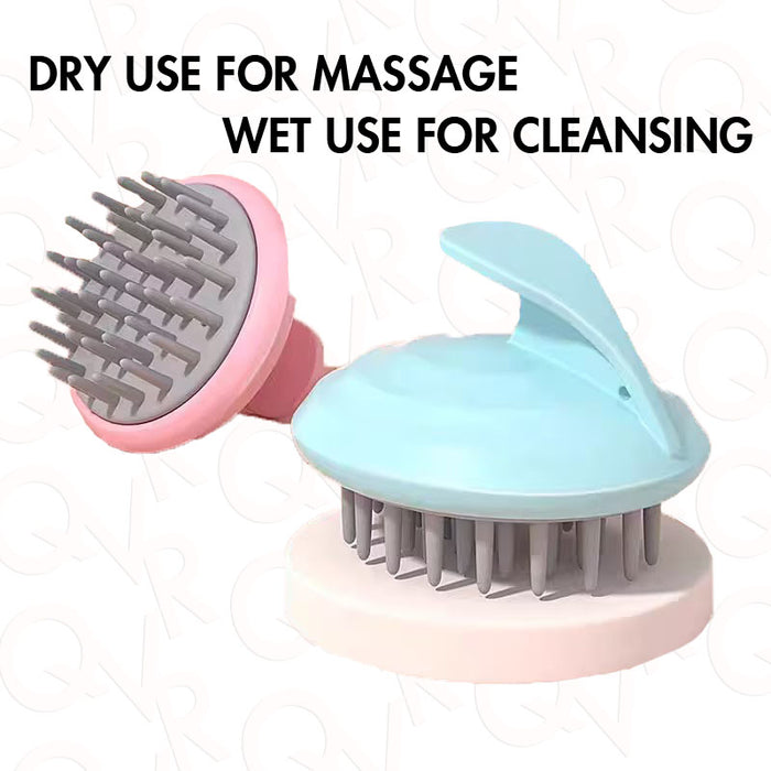 QVR Silicone Head Scalp Massager Shampoo Brush