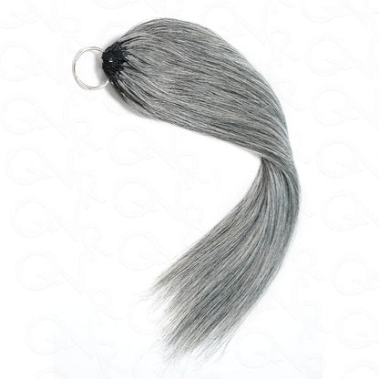 qvr crochet braids salt pepper silk straight for black women protective hairstyle