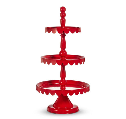 RAZ Red Tiered Stand