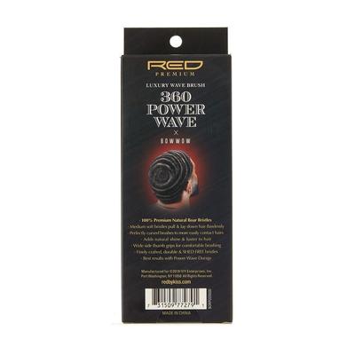 RED Premium 360 Power Wave Brush X Bow Wow - Med Soft Club #BORP02 - Palms Fashion Inc.