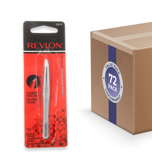 Revlon Slant Tip Tweezer - 72 Pack