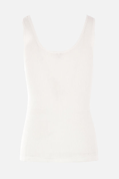 rib jersey tank top