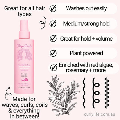 Rizos Curls Alcohol-Free Volumizing Hair Spray
