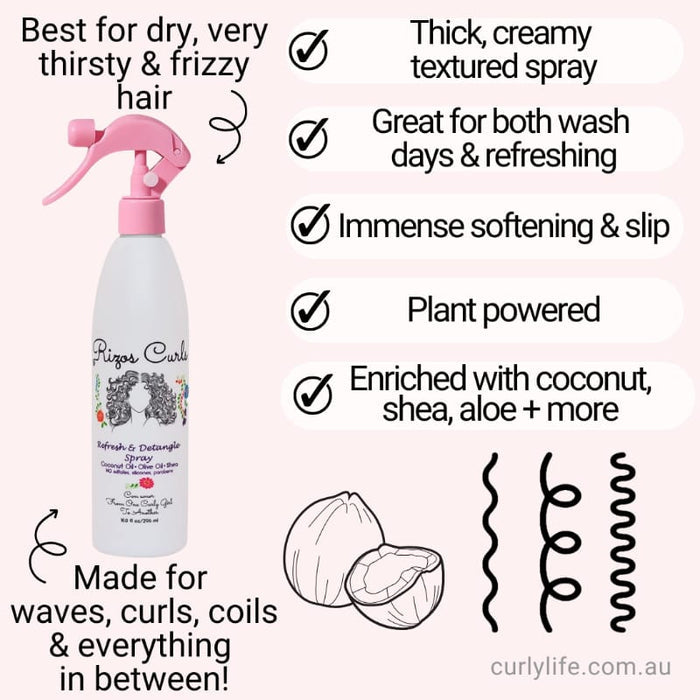 Rizos Curls Refresh & Detangle Spray