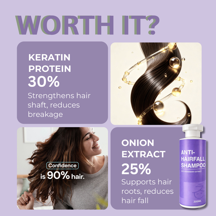 Rosemary Anti-Hairfall Shampoo, Oil & Hair Mask