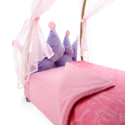 Royal Canopy Bed for WellieWishers™ Dolls