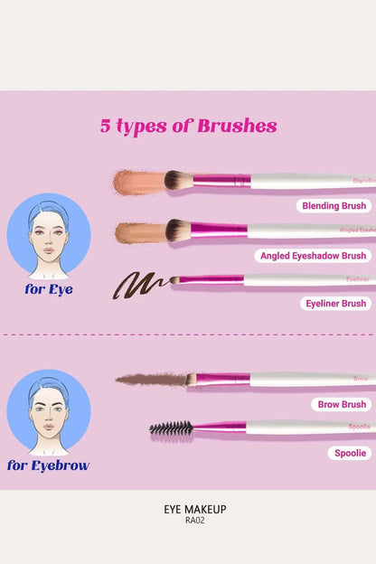 RUBY KISSES RK MAKEUP BRUSH KIT RED BEAUTY