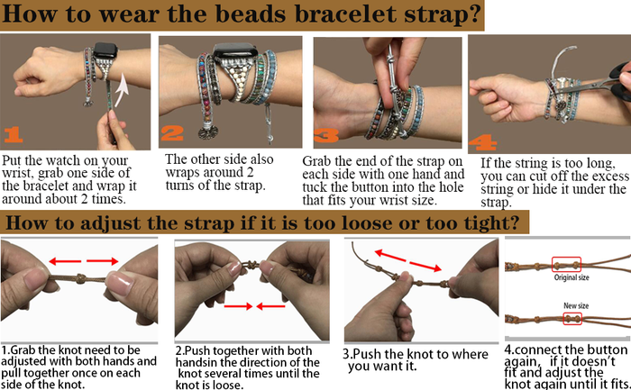 Sahara Sand Bohemian Wrapsody Bracelet Band For Apple Watch
