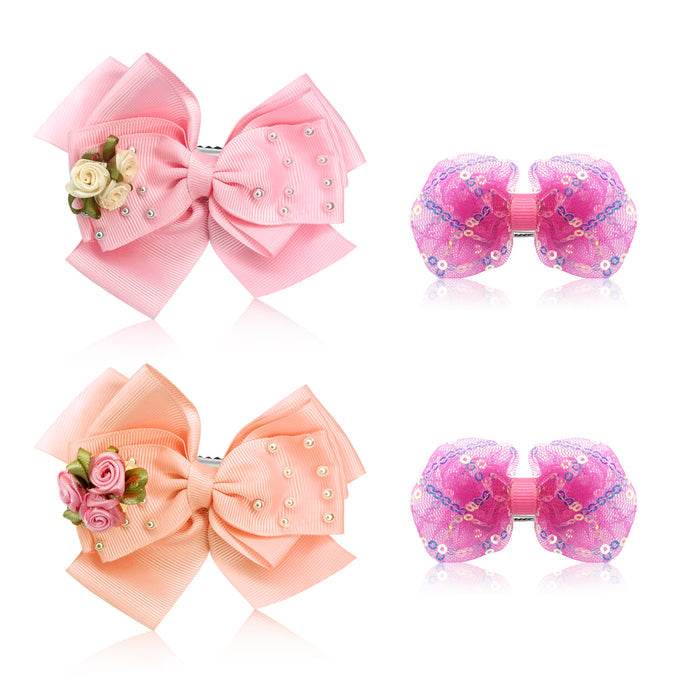 SANAS Baby Girl Bow Hair Clips Hair Accessories for Women