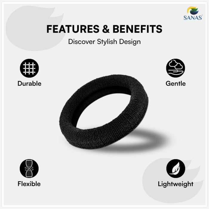 Hair Accessories For Women Soft Black Hair Bands