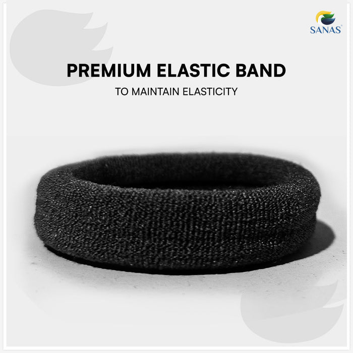 Black Hair Rubber Bands for Buns and Braids