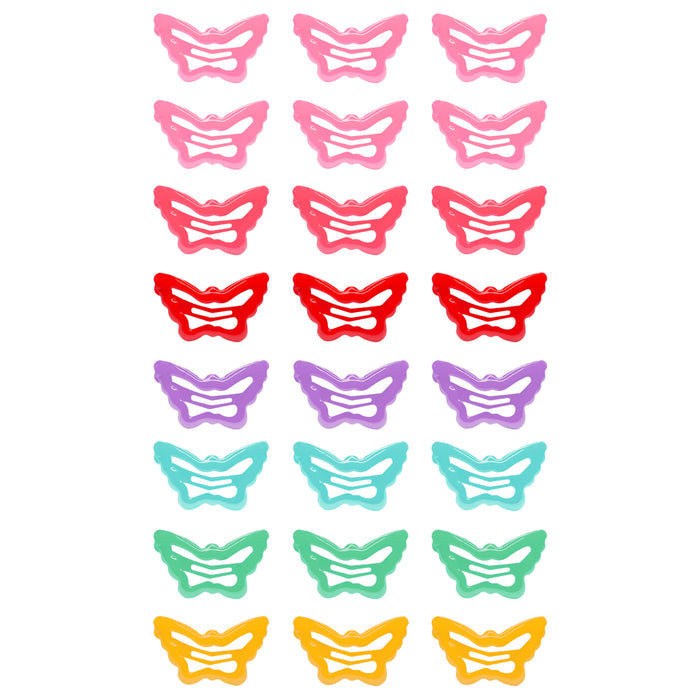 Sanas Butterfly Tic Tac Hair Clips 24Pcs Hair Accessories For Women