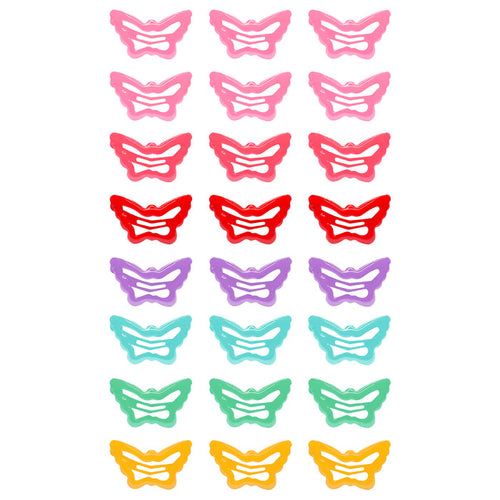 Sanas Butterfly Tic Tac Hair Clips 24Pcs Hair Accessories For Women