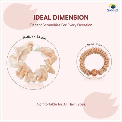 10Pcs Pearl Hair Scrunchies Hair Accessories For Women