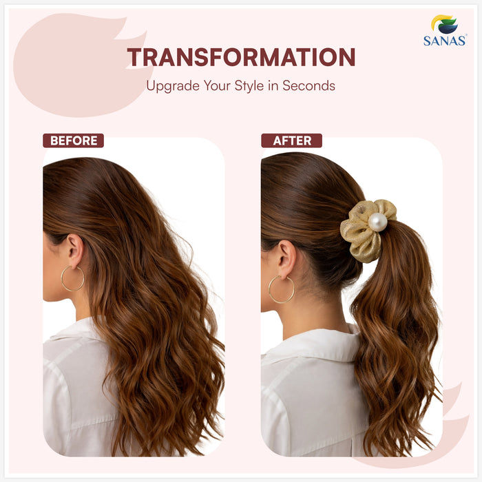 Sanas Premium Scrunchies Set Hair Accessories For Women