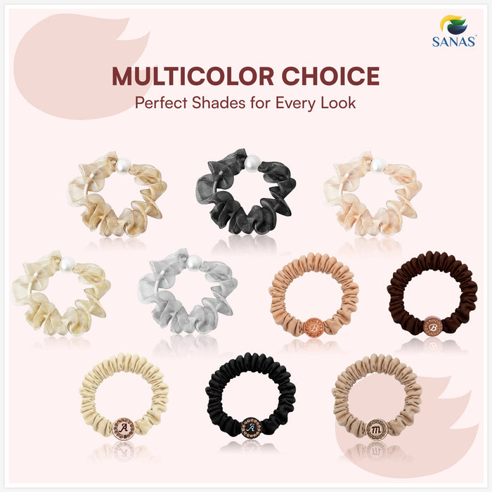 Pearl Scrunchies For Ponytails Hair Accessories For Women