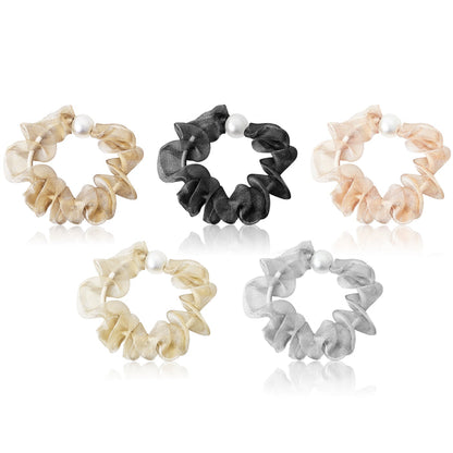 Sanas Hair Scrunchies Set 5Pcs Hair Accessories For Women