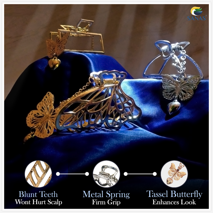 Hair Accessories For Women Strong Grip Metal Claw Clip