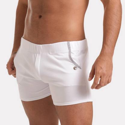 Scanaling White Short vista frontal de Gigo Underwear